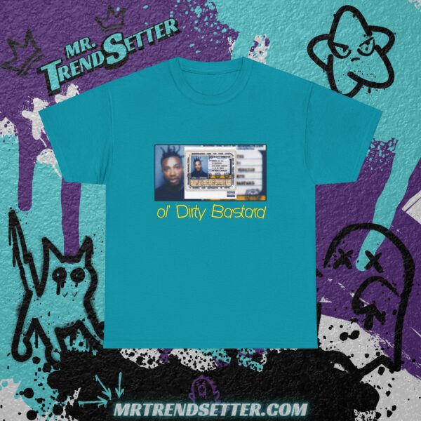 Old Dirty Bastard Hip Hop Legend Wu-Tang Clan Custom Retro Graphic Design T-Shirt - Image 9