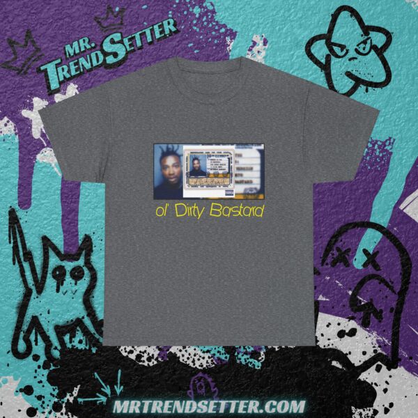 Old Dirty Bastard Hip Hop Legend Wu-Tang Clan Custom Retro Graphic Design T-Shirt - Image 7