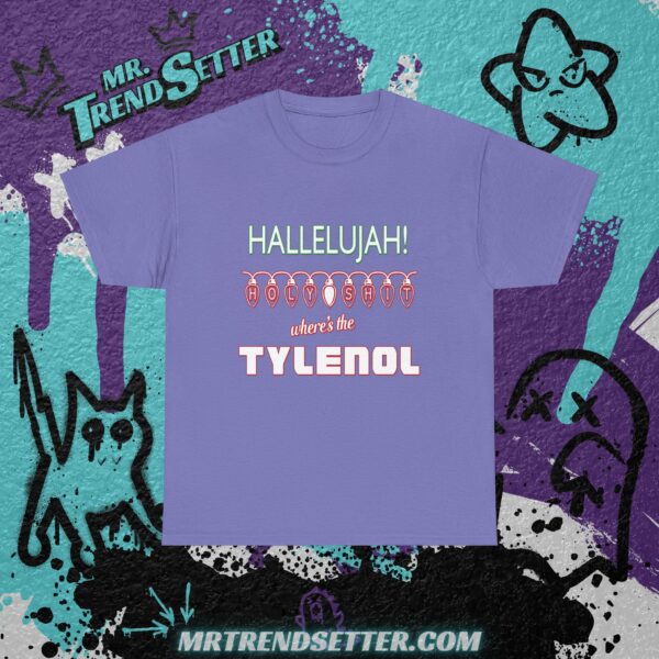 National Lampoons Christmas Vacation Hallelujah! Holy Shit Where's the Tylenol Custom Graphic Movie Theme T-Shirt - Image 10