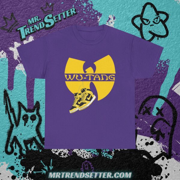 Wu-Tang Retro X Retro Jordan 1 Sneakerhead Mash 90's Retro Custom Graphics T-Shirt - Image 4
